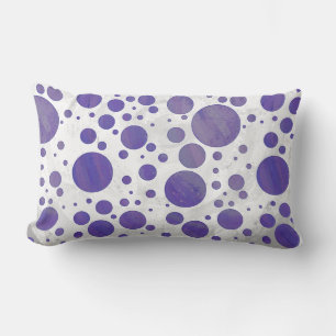 Blueberry Smear Polka Dot Lendenkissen