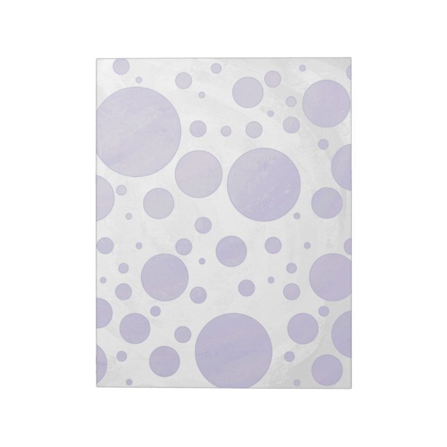 Blueberry Smear Polka Dot Notizblock (Rotiert)