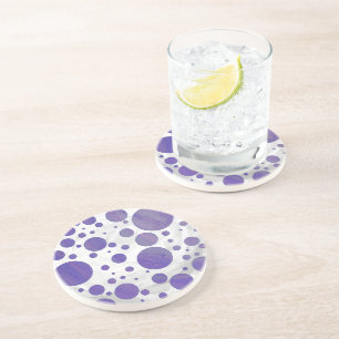 Blueberry Smear Polka Dot Sandstein Untersetzer