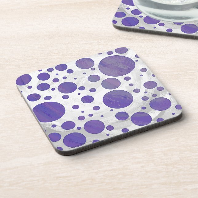 Blueberry Smear Polka Dot Untersetzer (Linke Seite)