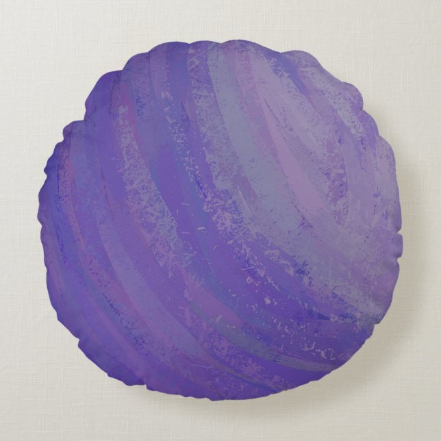 Blueberry Smear Rundes Kissen (Vorderseite)