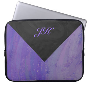 Blueberry Smear und Black Monogram Laptopschutzhülle