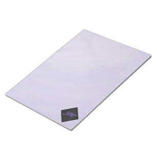 Blueberry Smear und Black Monogram Notizblock