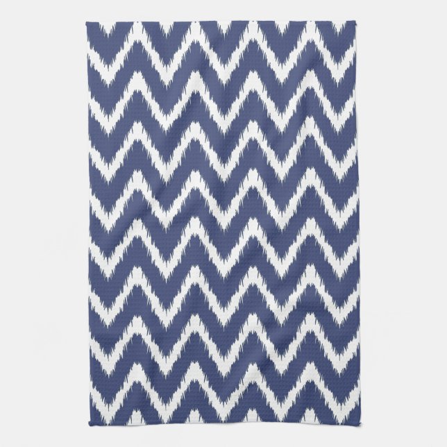Blueberry Southern Hütte Chevrons Handtuch (Vertikal)