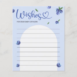 Blueberry Sweet Watercolor Kinderdusche wünscht Sp