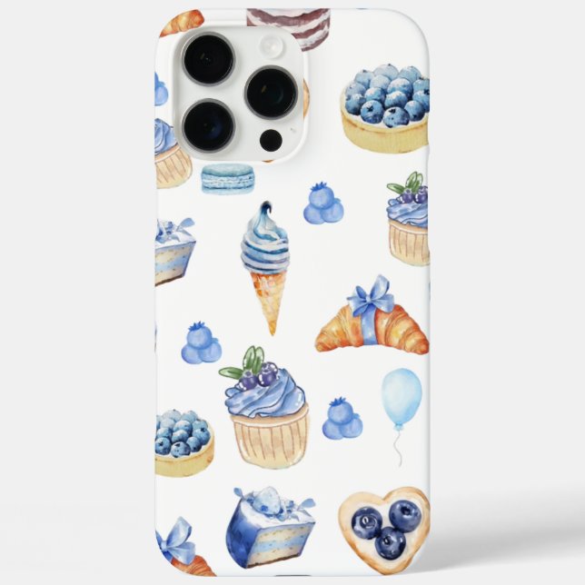 Blueberry Sweets Case-Mate iPhone Hülle (Rückseite)