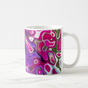 Blueberry Swirl White Stein Tasse