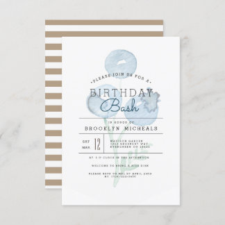 Blueberry Trio | Berry Watercolor Birthday Bash Einladung