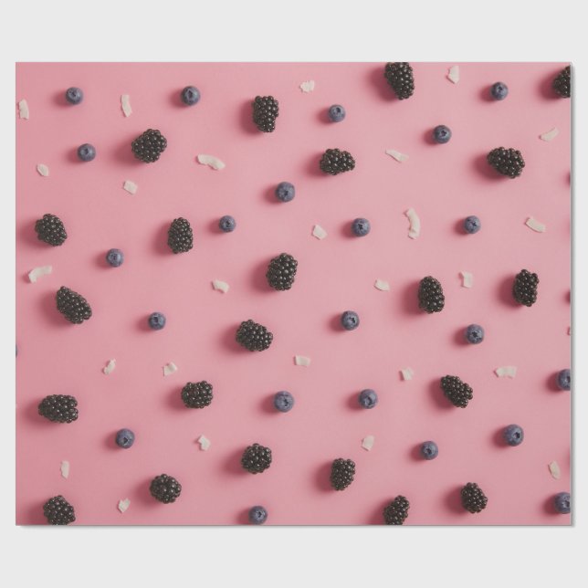 Blueberry- und Maulbeerpapier Geschenkpapier (Flach)