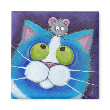 Blueberry und Wee Mousey Magnet