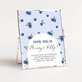 Blueberry, wie groß das Bauchposter von Mama ist Poster