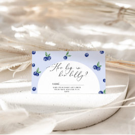 Blueberry, wie groß ist der Bauch der Mama Begleitkarte