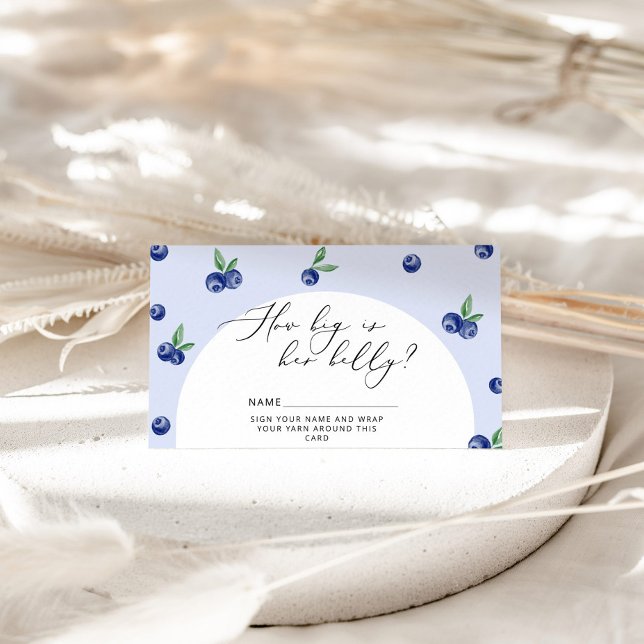 Blueberry, wie groß ist der Bauch der Mama Begleitkarte (Von Creator hochgeladen)