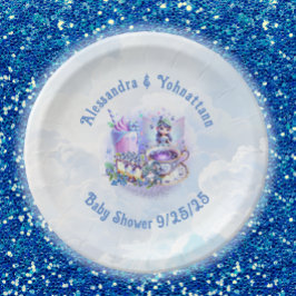 Blueberry wünscht Gnomery Kisses Shower Paper Plat Pappteller