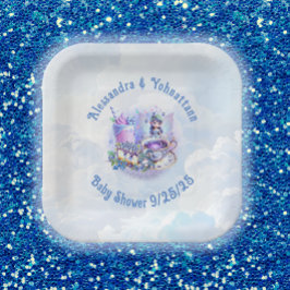 Blueberry wünscht Gnomery Kisses Shower Paper Plat Pappteller