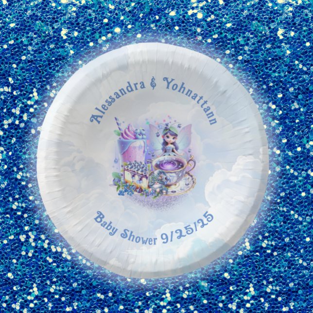 Blueberry wünscht Gnomery Kisses Shower Paper Plat Pappteller (Von Creator hochgeladen)