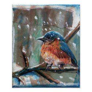 Bluebird Adorable Art Fotodruck