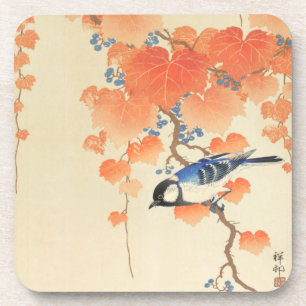 Bluebird auf einem Paulownia Tree Getränkeuntersetzer