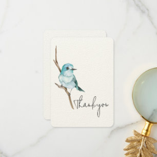 Bluebird auf einem Zweig dank Karte