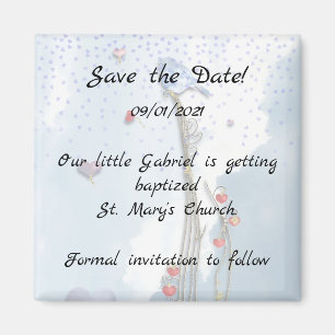 Bluebird Baby Dusche Magnet