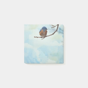 Bluebird Bird Art Post It Note Pad Post-it Klebezettel