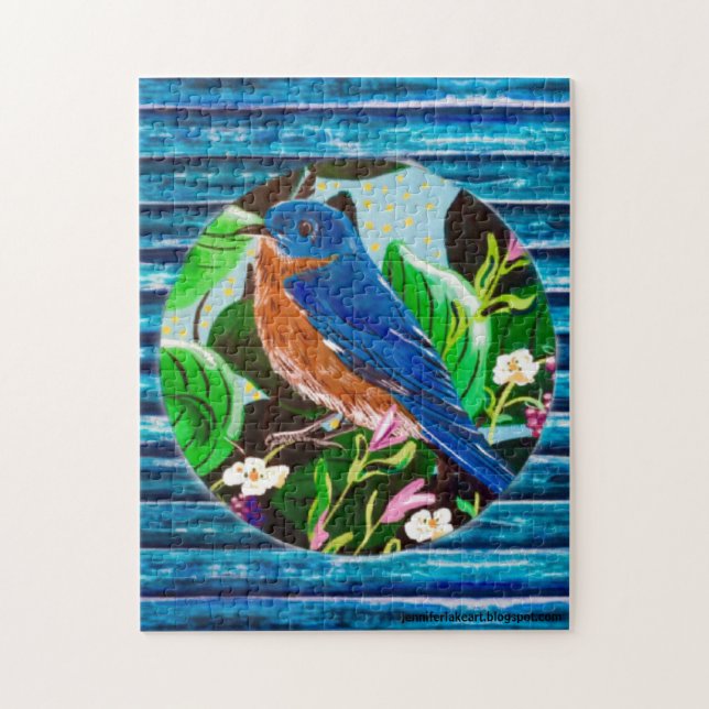 Bluebird Blue Barn Puzzle (Vertikal)