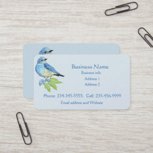 Bluebird Blue Bird Art Collection Visitenkarte