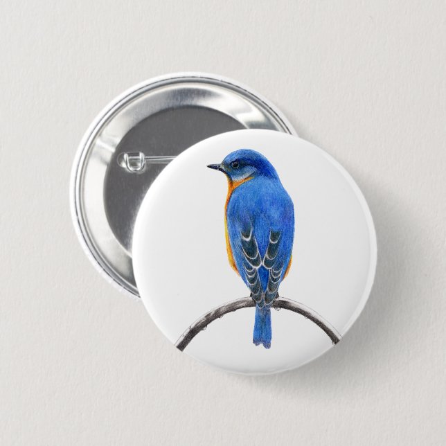 Bluebird Button (Vorne & Hinten)