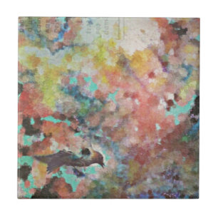 Bluebird Digital Art Fliese