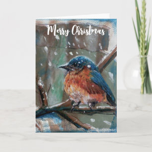 Bluebird Frohe Weihnachten Karte