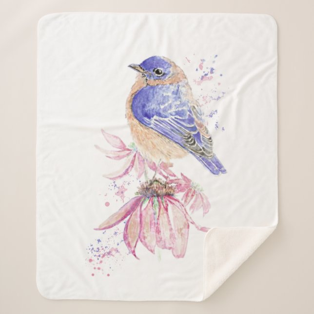 Bluebird Garden Bird Fauna Nature Sherpadecke (Vorderseite)