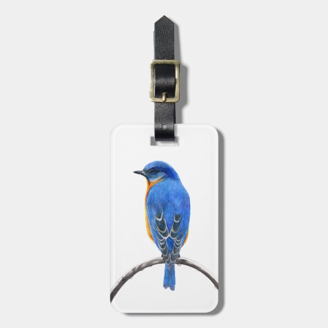 Bluebird Gepäckanhänger (Vorderseite vertikal)