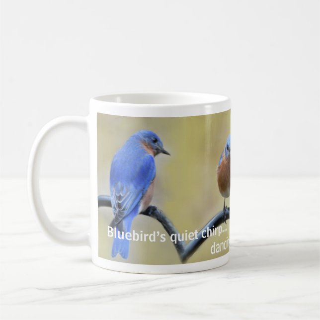 Bluebird Haiku Tasse (Links)
