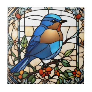 Bluebird-Imitate: Glass Blue Bird Fliese