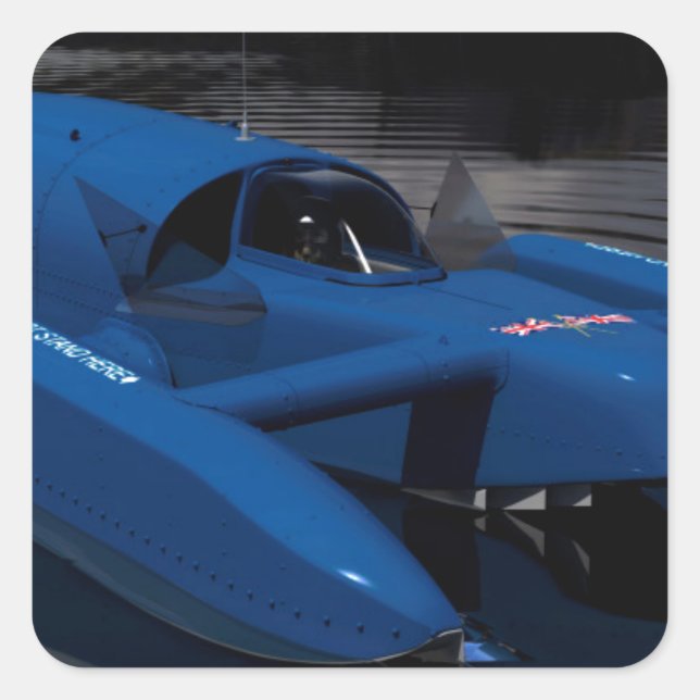 Bluebird K7 Quadratischer Aufkleber (Vorderseite)