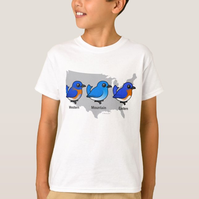 Bluebird-Karte T-Shirt (Vorderseite)
