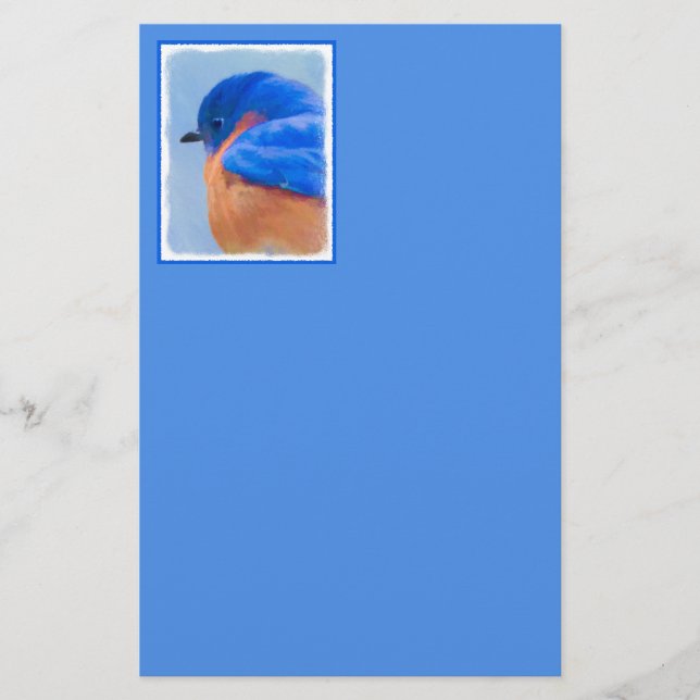 Bluebird-Malerei - Original Bird Art (Vorderseite)