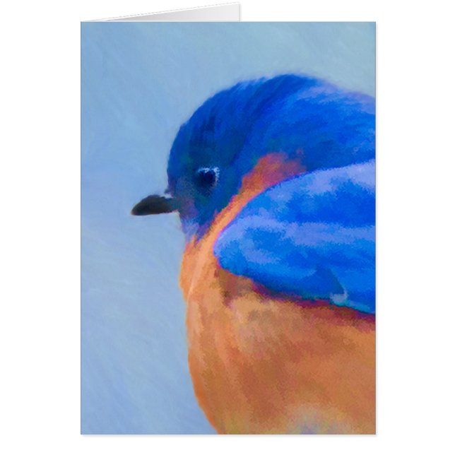 Bluebird-Malerei - Original Bird Art (Vorne)