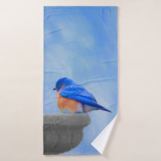 Bluebird-Malerei - Original Bird Art Badhandtuch Set (Badehandtuch)
