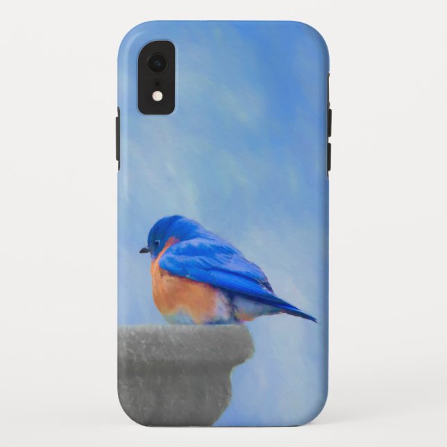 Bluebird-Malerei - Original Bird Art Case-Mate iPhone Hülle (Rückseite)