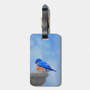 Bluebird-Malerei - Original Bird Art Gepäckanhänger