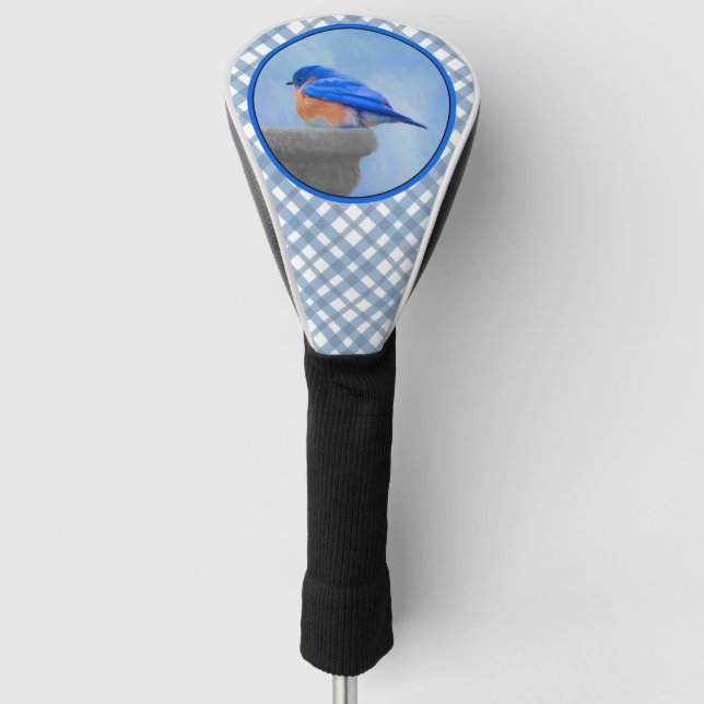Bluebird-Malerei - Original Bird Art Golf Headcover (Vorderseite)