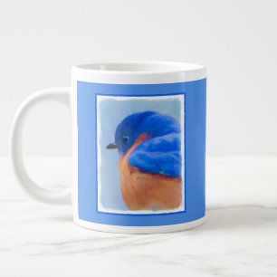 Bluebird-Malerei - Original Bird Art Jumbo-Tasse