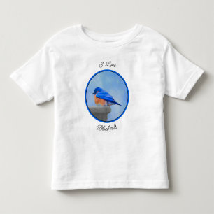 Bluebird-Malerei - Original Bird Art Kleinkind T-shirt