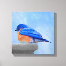 Bluebird-Malerei - Original Bird Art