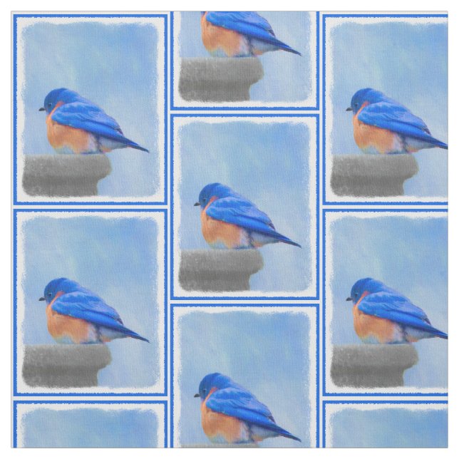 Bluebird-Malerei - Original Bird Art Stoff (Muster)
