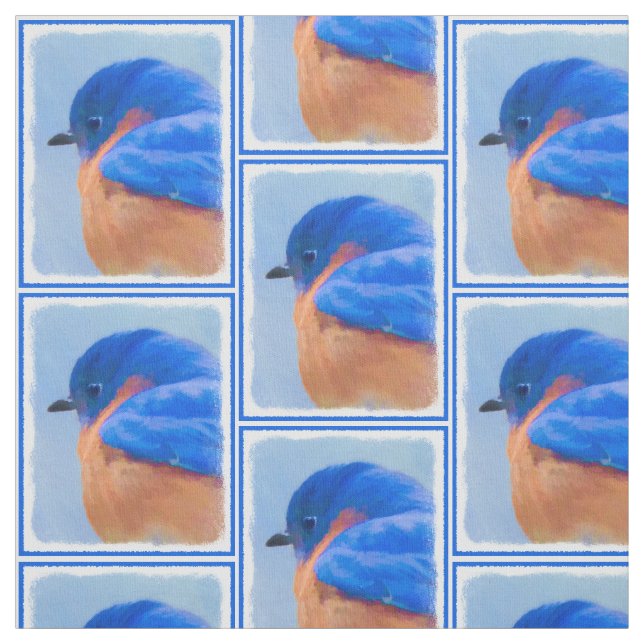 Bluebird-Malerei - Original Bird Art Stoff (Muster)