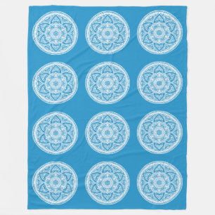 Bluebird Mandala Fleecedecke