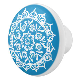 Bluebird Mandala Keramikknauf