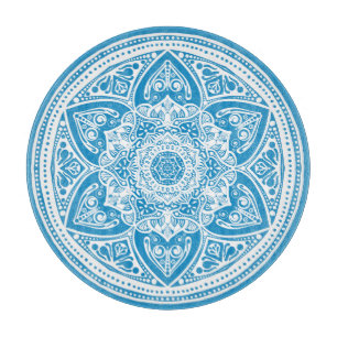 Bluebird Mandala Schneidebrett